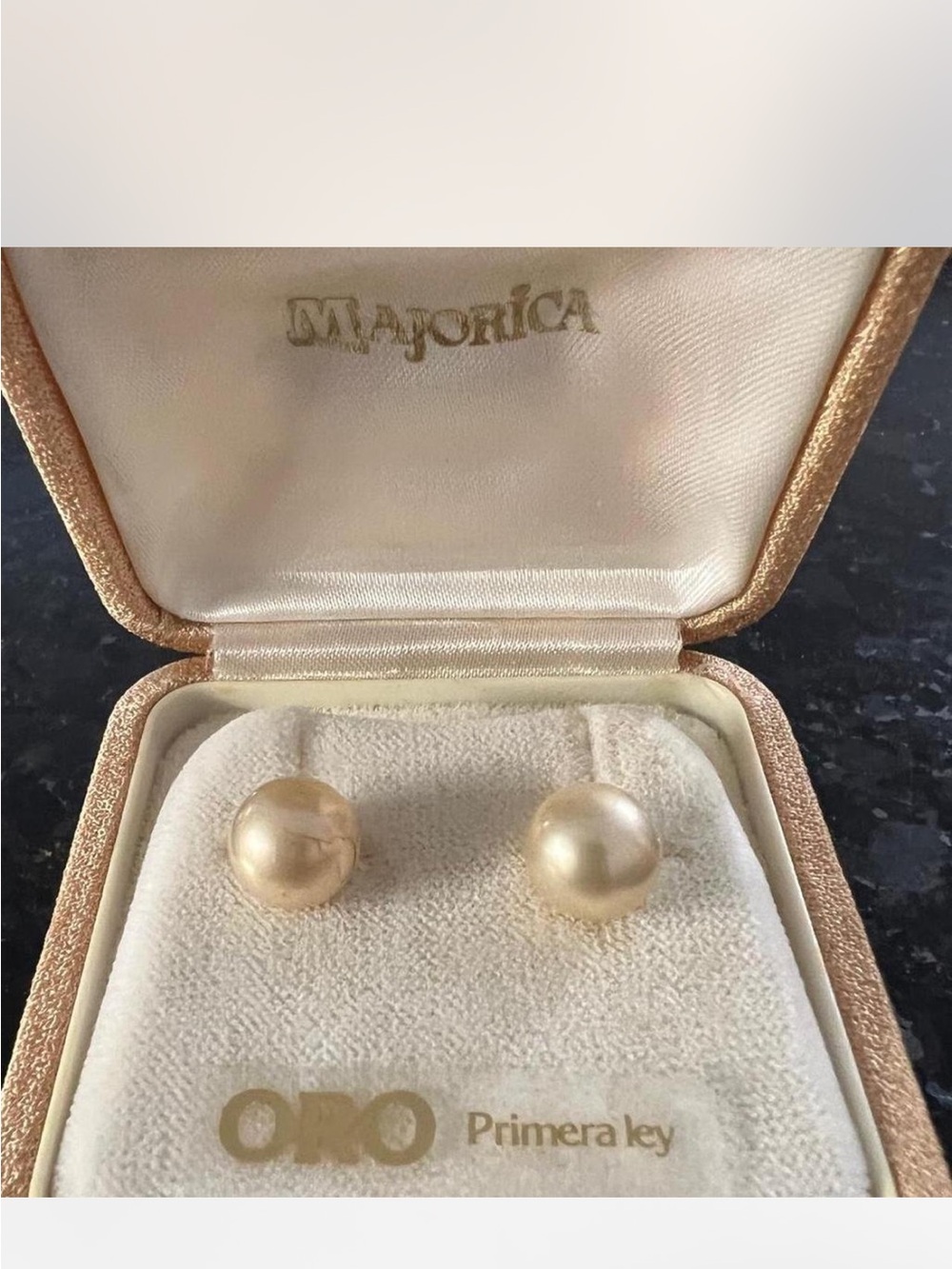 Vintage Majorica pearl earrings